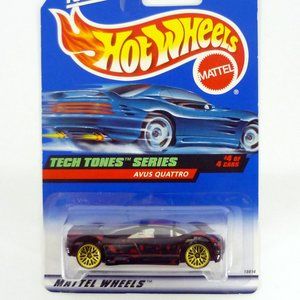 Hot Wheels Avus Quattro #748 Tech Tones Series #4 of 4 Black Die-Cast Car 1998